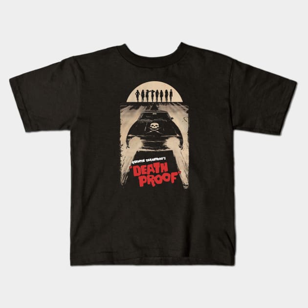 Mod.3 Death Proof Stuntman Mike Kids T-Shirt by parashop